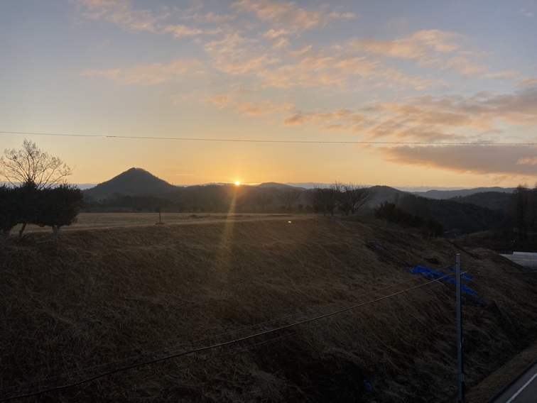 初日の出　幸水農園